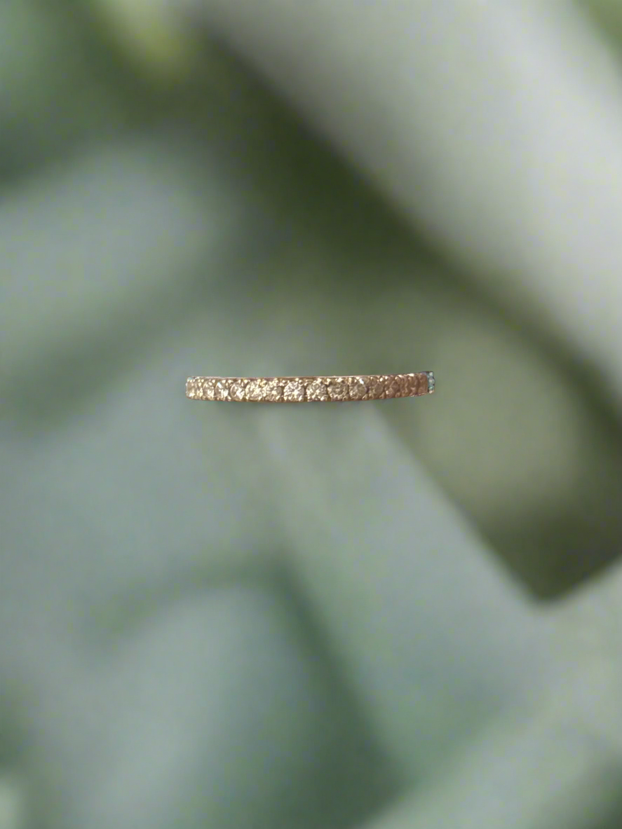 Single Row Diamond Band